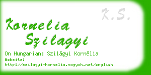 kornelia szilagyi business card